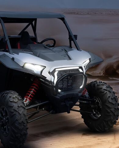 مصابيح LED مصبغة لملحقات Polaris RZR XP 1000/XP 4 1000 2024 2025، IP67 مصابيح شواء بيضاء مقاومة للماء DRL (قطعتان) in Saudi Arabia