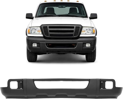 KUAFU Front Bumper Valance Compatible with 2006-2007 Ford Ranger Replacement for 6L5Z17626AAA FO1095218 Bumper Lower Valance Plastic(PP) Textured Black in Saudi Arabia