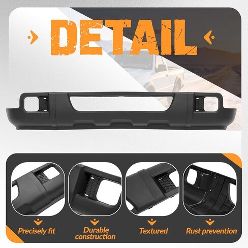 KUAFU Front Bumper Valance Compatible with 2006-2007 Ford Ranger Replacement for 6L5Z17626AAA FO1095218 Bumper Lower Valance Plastic(PP) Textured Black in Saudi Arabia