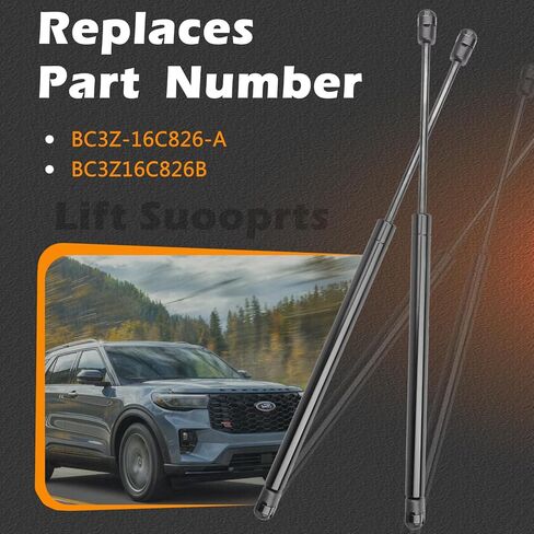 2 قطعة 25.89 في دعامات غطاء المحرك الأمامي يدعم الرفع متوافق مع Ford F-250 F250 F-350 F350 F-450 F450 F-550 F550 Super Duty 11-16/11-15 F-350 صدمة الغاز الربيع دعامة قضيب اسطوانة يستبدل BC3Z16C826A in Saudi Arabia