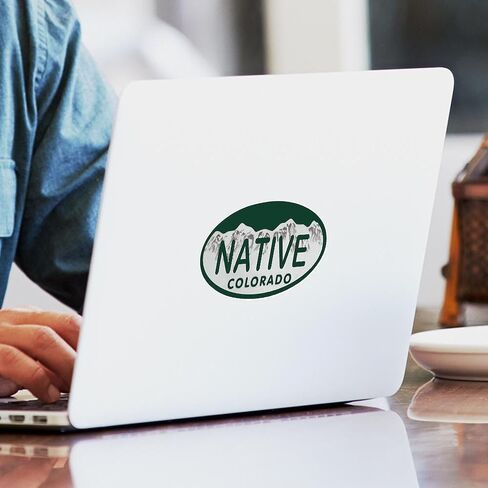ملصق ممتص الصدمات للسيارة بيضاوي الشكل بلوحة ترخيص Native Colo من CafePress in Kuwait