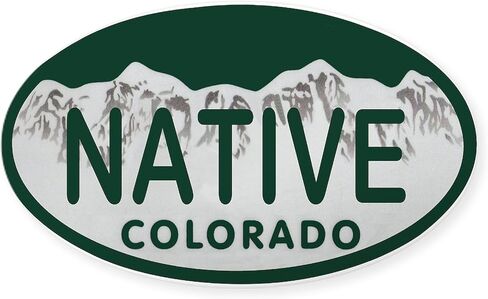 CafePress Native Colo License Plate Oval Car Bumper Sticker in Kuwait