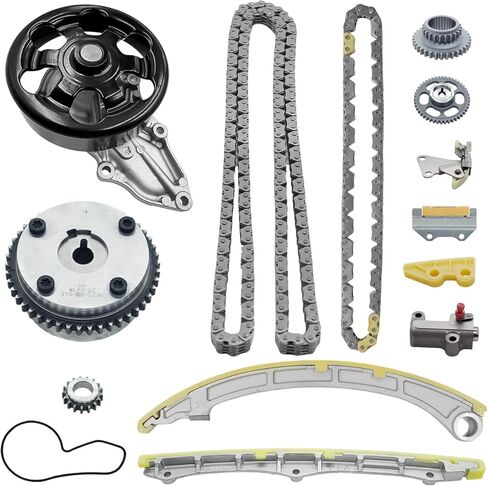 2.4L Engine Timing Chain Kit for Honda Accord 03 2003-2007 CRV 2002-2008 2009 Element 2003-2011, for Acura TSX 2004-2008 2.4 L4 Code K24A8 K24A1 K24A4 Timing Chain Water Pump VVT Sprocket in Kuwait