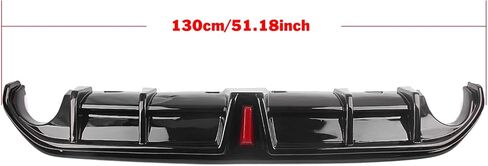Car Rear Bumper Diffuser Lip Kit with LED Light Black for Nissan Altima 2019-2022 in Kuwait