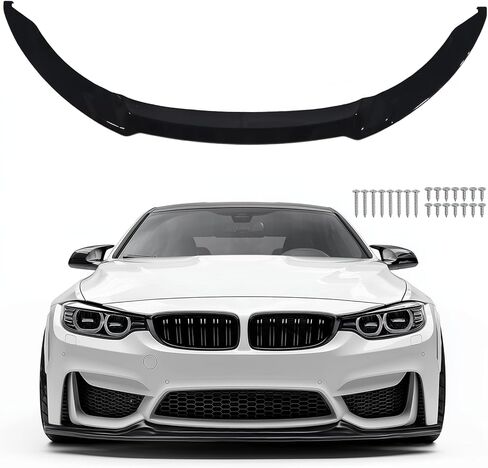ZXMOTO طقم الجسم المصد الأمامي للشفاه ABS مناسب لسيارات BMW 3 Series F80 M3 F82 F83 M4 2015 2016 2017 2018 2019 2020 CS Style (أسود لامع) in Saudi Arabia
