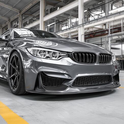 ZXMOTO طقم الجسم المصد الأمامي للشفاه ABS مناسب لسيارات BMW 3 Series F80 M3 F82 F83 M4 2015 2016 2017 2018 2019 2020 CS Style (أسود لامع) in Saudi Arabia