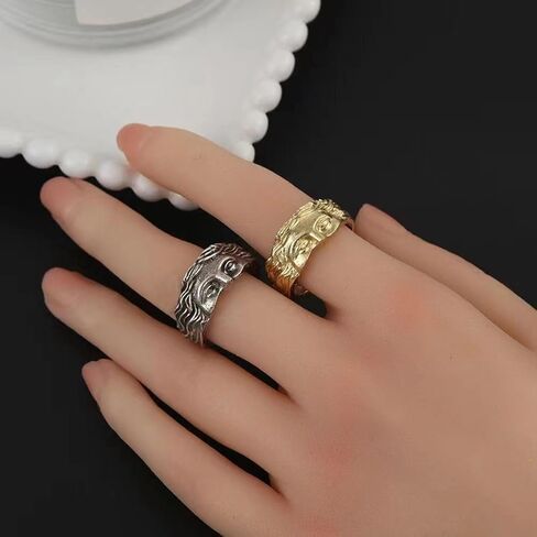 Vintage Venus Half Face Ring,Adjustable Vintage Rings Jewelry For Women Men in Saudi Arabia