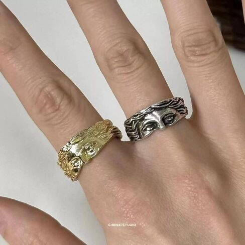Vintage Venus Half Face Ring,Adjustable Vintage Rings Jewelry For Women Men in Saudi Arabia