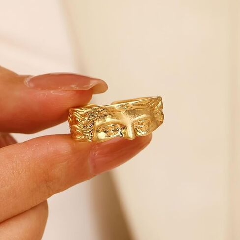 Vintage Venus Half Face Ring,Adjustable Vintage Rings Jewelry For Women Men in Saudi Arabia