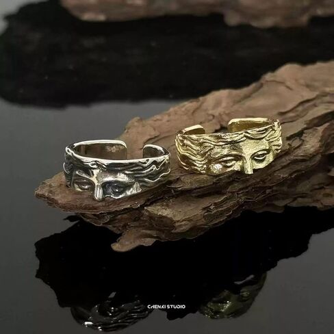 Vintage Venus Half Face Ring,Adjustable Vintage Rings Jewelry For Women Men in Saudi Arabia