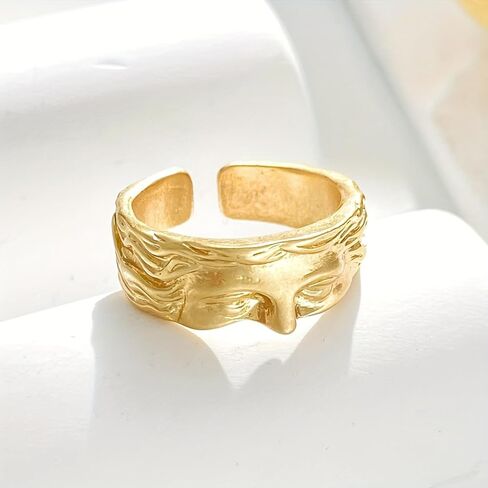 Vintage Venus Half Face Ring,Adjustable Vintage Rings Jewelry For Women Men in Saudi Arabia