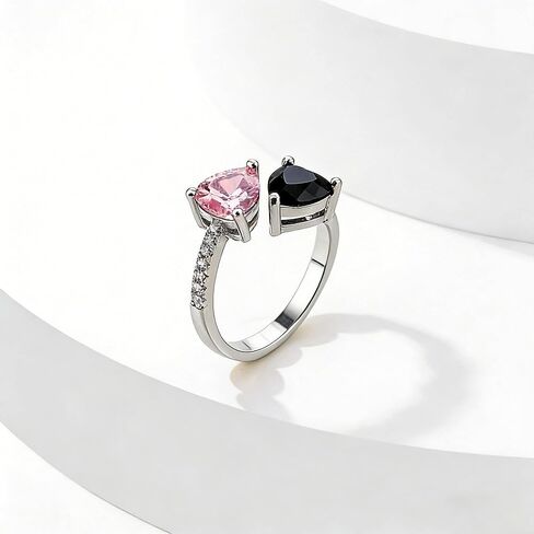 Black and Pink Inspired Rings Set Merch Inspirational Gift for Women, Black and Pink Merch Outfits for Concert Accessories Fashion Korean Jewelry Beaded Friendship Merchandise Gifts for Fans Birthday Christmas Valentine's Day in Saudi Arabia