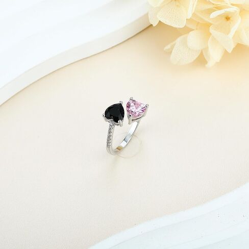 Black and Pink Inspired Rings Set Merch Inspirational Gift for Women, Black and Pink Merch Outfits for Concert Accessories Fashion Korean Jewelry Beaded Friendship Merchandise Gifts for Fans Birthday Christmas Valentine's Day in Saudi Arabia