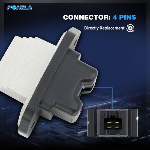 POHIAL HVAC Heater Blower Motor Resistor Compatible with Honda Accord 2003-2007, Acura RSX 2002-2006, TL 2004-2008 - Front Side, Replace# 79330S6M941 in Kuwait