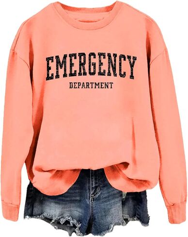 Emergency Department Sweatshirt Emergency Department Shirt ER Nurse Sweatshirt in Saudi Arabia