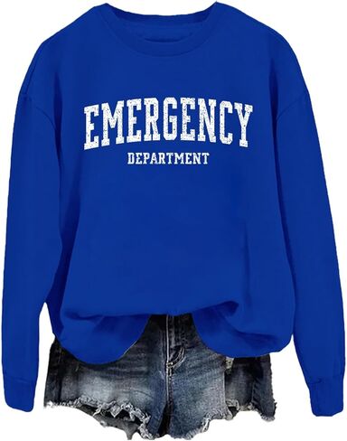 Emergency Department Sweatshirt Emergency Department Shirt ER Nurse Sweatshirt in Saudi Arabia