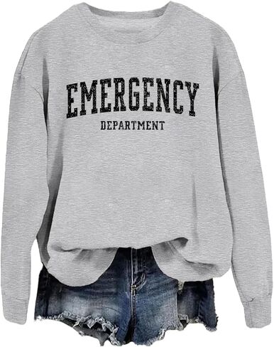 Emergency Department Sweatshirt Emergency Department Shirt ER Nurse Sweatshirt in Saudi Arabia