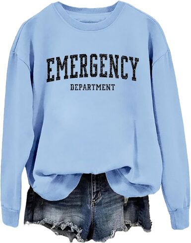Emergency Department Sweatshirt Emergency Department Shirt ER Nurse Sweatshirt in Saudi Arabia