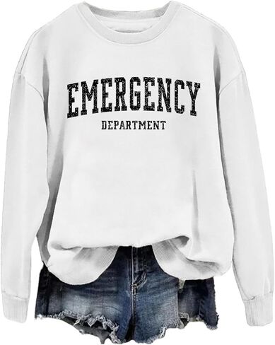 Emergency Department Sweatshirt Emergency Department Shirt ER Nurse Sweatshirt in Saudi Arabia