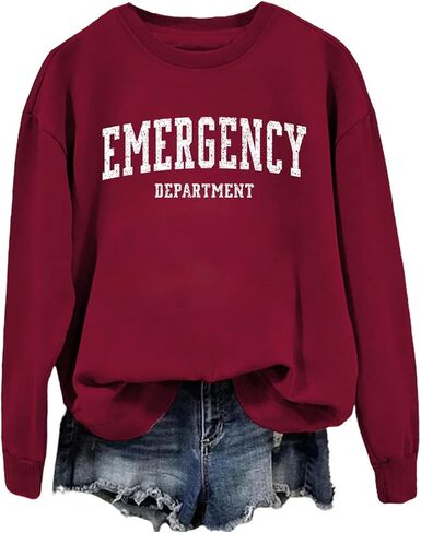 Emergency Department Sweatshirt Emergency Department Shirt ER Nurse Sweatshirt in Saudi Arabia