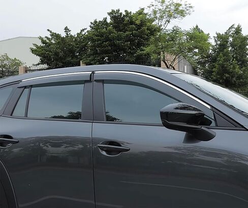 Side Window Deflector Visors Compatible with Mazda CX50 CX-50 2023 2024 2025 2026 Acrylic Smoke Tinted Sun Rain Wind Guards Shield Vent Cover Car Accessories 4PCS in Kuwait