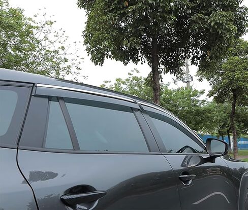 Side Window Deflector Visors Compatible with Mazda CX50 CX-50 2023 2024 2025 2026 Acrylic Smoke Tinted Sun Rain Wind Guards Shield Vent Cover Car Accessories 4PCS in Kuwait