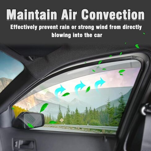 AGAATI for Toyota C-HR CHR 2018 2019 2020 2021 2022 أقنعة نافذة جانبية منحرفة للرياح، 4 قطع من واقيات المطر للزجاج الأمامي الخلفي وغطاء تهوية مقاوم للماء وحواف متينة من ملحقات السيارة in Kuwait