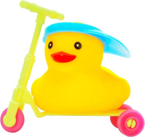 Yellow Rubber Duck with Mini Scooter,Cute Car Dashboard Decoration Squeaky Duck for Jeep Ducking Party Favors Ducky with Blue Hat in Kuwait