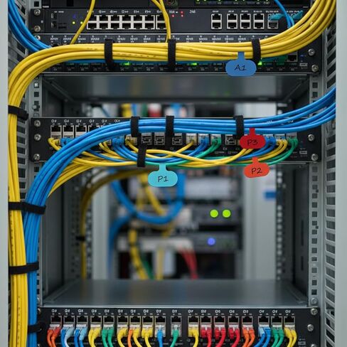 50 قطعة من ملصقات سلك الكابل، ملصقات الأسلاك الملونة، علامات الكابلات ذاتية اللصق، علامات الأسلاك القابلة لإعادة الاستخدام لتصنيف إدارة الإلكترونيات in Kuwait