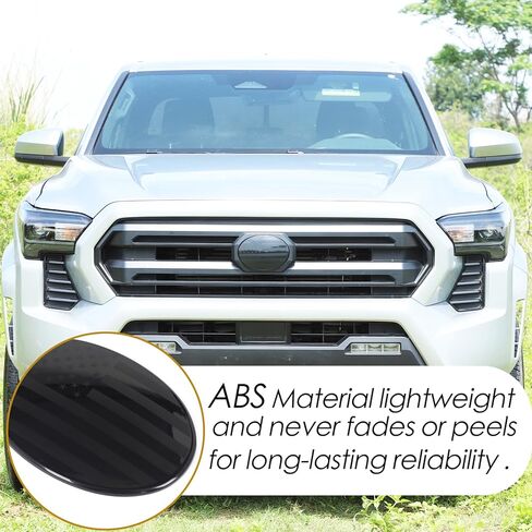 Front Grille Emblem Cover Compatible with Toyota Tacoma 2024 2025 2026, Front Bumper Grille US Flag Emblem Cover Trim in Saudi Arabia