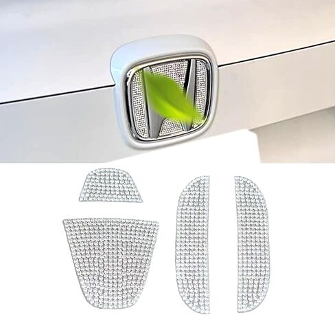 ملصق شعار خلفي كريستالي لامع ملحق سيارة خارجي متوافق مع Honda 10th Gen Civic Sedan & 2022 Accord 2022 2021 2020 2019 2018 in Kuwait