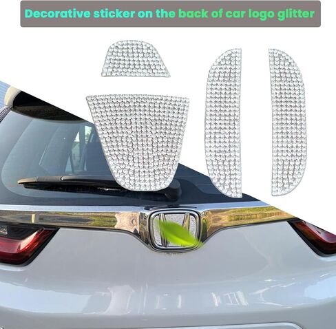 ملصق شعار خلفي كريستالي لامع ملحق سيارة خارجي متوافق مع Honda 10th Gen Civic Sedan & 2022 Accord 2022 2021 2020 2019 2018 in Kuwait
