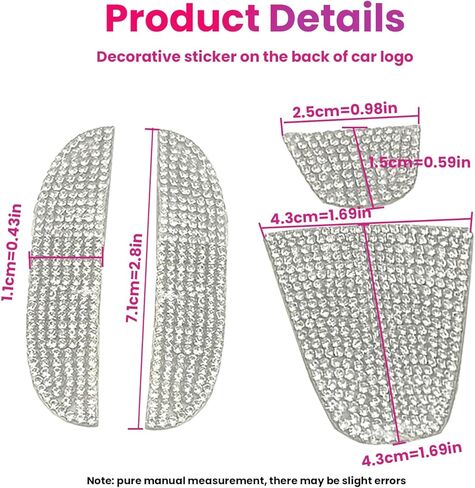 ملصق شعار خلفي كريستالي لامع ملحق سيارة خارجي متوافق مع Honda 10th Gen Civic Sedan & 2022 Accord 2022 2021 2020 2019 2018 in Kuwait