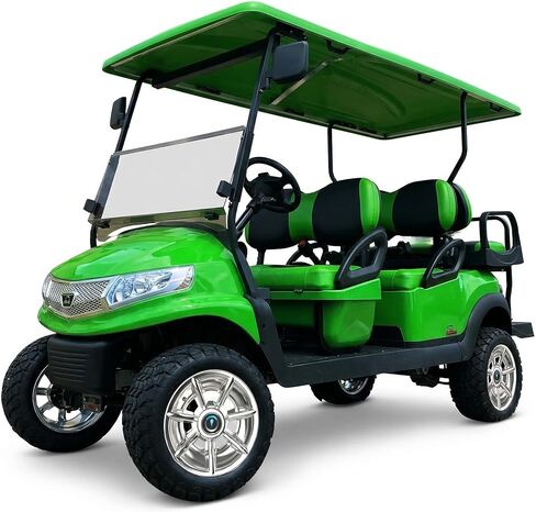 أغطية عجلات عربة الجولف مقاس 10 بوصة، أغطية محور مطلية بالكروم محسنة بـ 7 قضبان لسيارة النادي/E-Z-GO/YA/Star Car/Excar ونماذج أخرى. (مجموعة من 4) in Kuwait