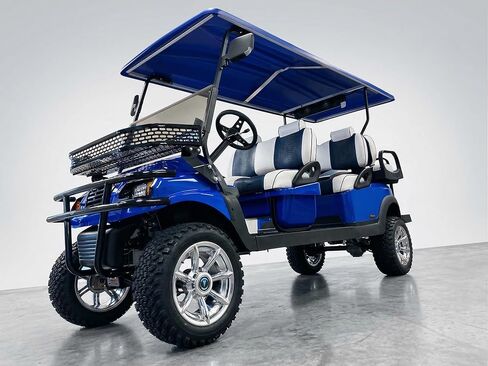 أغطية عجلات عربة الجولف مقاس 10 بوصة، أغطية محور مطلية بالكروم محسنة بـ 7 قضبان لسيارة النادي/E-Z-GO/YA/Star Car/Excar ونماذج أخرى. (مجموعة من 4) in Kuwait