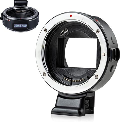 VILTROX EF-NEX IV Lens Adapter, Auto-Focus AF Lens E-Mount Adapter Ring Compatible with Canon EOS EF/EF-S Lens to Sony E-Mount NEX A9II A7III A9 A7RIII A7RII A7II A7R A7m3 in Saudi Arabia