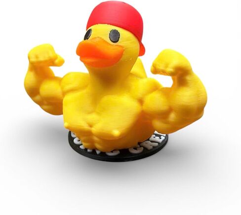 SpeakerMan Flex Christmas Ornament 3D Printed Muscle Duck for Jeep Dashboard - Christmas Gag Gift for Friends, Family - Funny Car Ornament - Funny Desk Decoration in Saudi Arabia