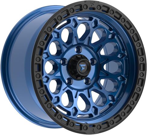 فيتيبالدي للطرق الوعرة FT101BLB أزرق ساتان مع حلقة سوداء، 17X9 5X5.00-12 ET، FT101-17905127N12BLB in Kuwait