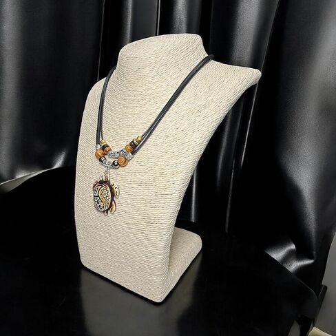 Resin Coqui Taino Sun Double Layer Necklace Best Friends Carving Sea Turtles Pendant Necklaces Hawaiian Surfer Lucky Amulet Jewelry for Women Men Unisex in Saudi Arabia