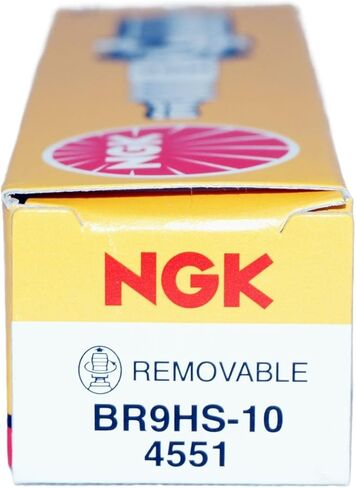 OVERSTOCKDIRECT NGK 4551 Nickel Spark Plugs BR9HS10 Compatible with Yamaha 130 HP Outboard Marine Engines - 130 V4 04-88, L130 V4 01-89 and S130 V4 99-88 (4 Pack) in Kuwait