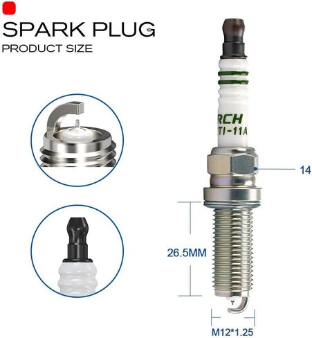 TORCH VH7RTI-11A 8271 Iridium Spark Plug Replace for NGK 93501 LKAR7BIX-11S 94124 ILKAR7L11 Spark Plug,for Toyota Yaris for Scion iA,for Mazda 3 6 CX-3 CX-30 CX-5 CX-50 MX-5 Miata L4,Pack of 4 in Saudi Arabia