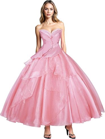 Yejue Elegant Princess Two-Piece Ball Gown Back-Tied Wrap Maxi Dress Halloween Cosplay Events Stage Party Costume in Kuwait