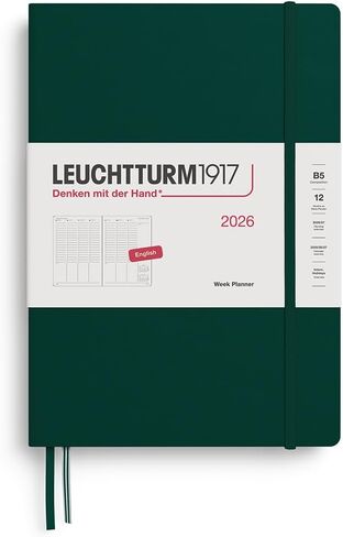 LEUCHTTURM1917 - مخطط الأسبوع 2025، غلاف فني، متوسط ​​(A5)، وردي مغبر (1 يناير - 31 ديسمبر 2026) in Saudi Arabia