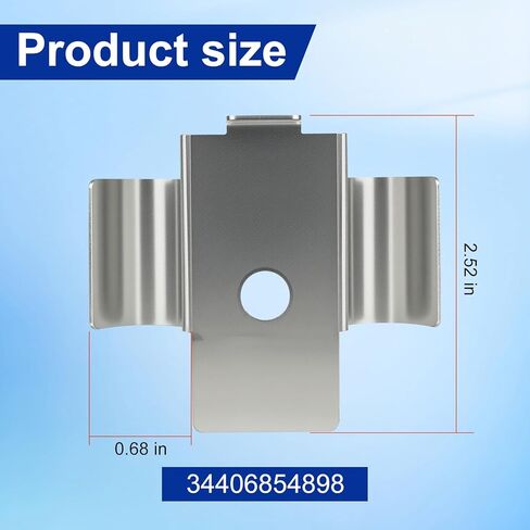 Replace 34406854898 Parking Brake Cable Clip Retainer,Upgraded Stainless Steel Material with Rubber Tubes Fit for BMW 1 Series F20/F21, 2 Series F22/F23, 3 Series F30/F31, 4 Series F32/F33/F36 in Kuwait