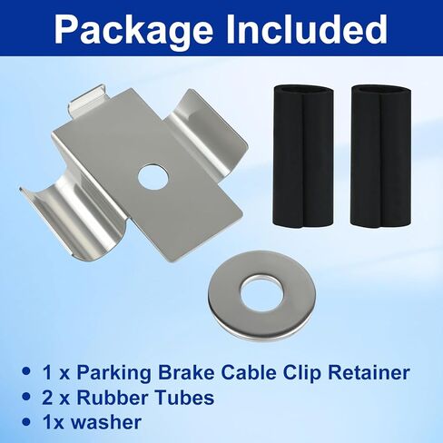 Replace 34406854898 Parking Brake Cable Clip Retainer,Upgraded Stainless Steel Material with Rubber Tubes Fit for BMW 1 Series F20/F21, 2 Series F22/F23, 3 Series F30/F31, 4 Series F32/F33/F36 in Kuwait