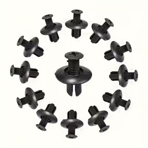 Car Rivet Bumper Clips Plastic Auto Push Pin Retainer Trim Clips Kit 6mm Car Fastener Remover Screws Set for Vehicles -100 PCS in Saudi Arabia