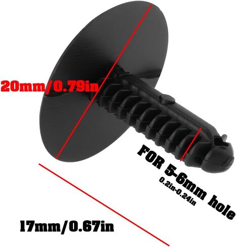 eMagTech 10pcs Interior Trim Clip Trunk Mat Carpet Fastener Compatible with Mazda MX-5 NA NB NC ND Models in Saudi Arabia