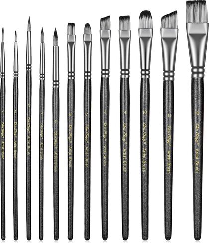 12 قطعة من فرش طلاء الوجه، فرش رسم الوجه الاحترافية، فرشاة طلاء إسفنجية، فرشاة رسم فنية من الأكريليك، مجموعة مكياج فنية للجسم، لوحات ألوان مائية، فرشاة رسم فنية لمستلزمات الرسم اليدوية in Saudi Arabia