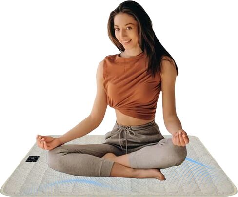 سجادة أرضية قطنية، سجادة لعب للأطفال، وسادات مرتبة أرضية، تحافظ على نوم جيد، لياقة طبيعية (رمادي، 23.6 × 35 بوصة) in Kuwait