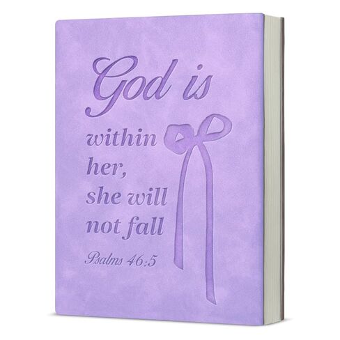 Coquette Purple Christian Journal for Women, Inspirational Bible Verse Notebook Religious Gifts for Women, God Is Within Her Journal Notebook in Saudi Arabia